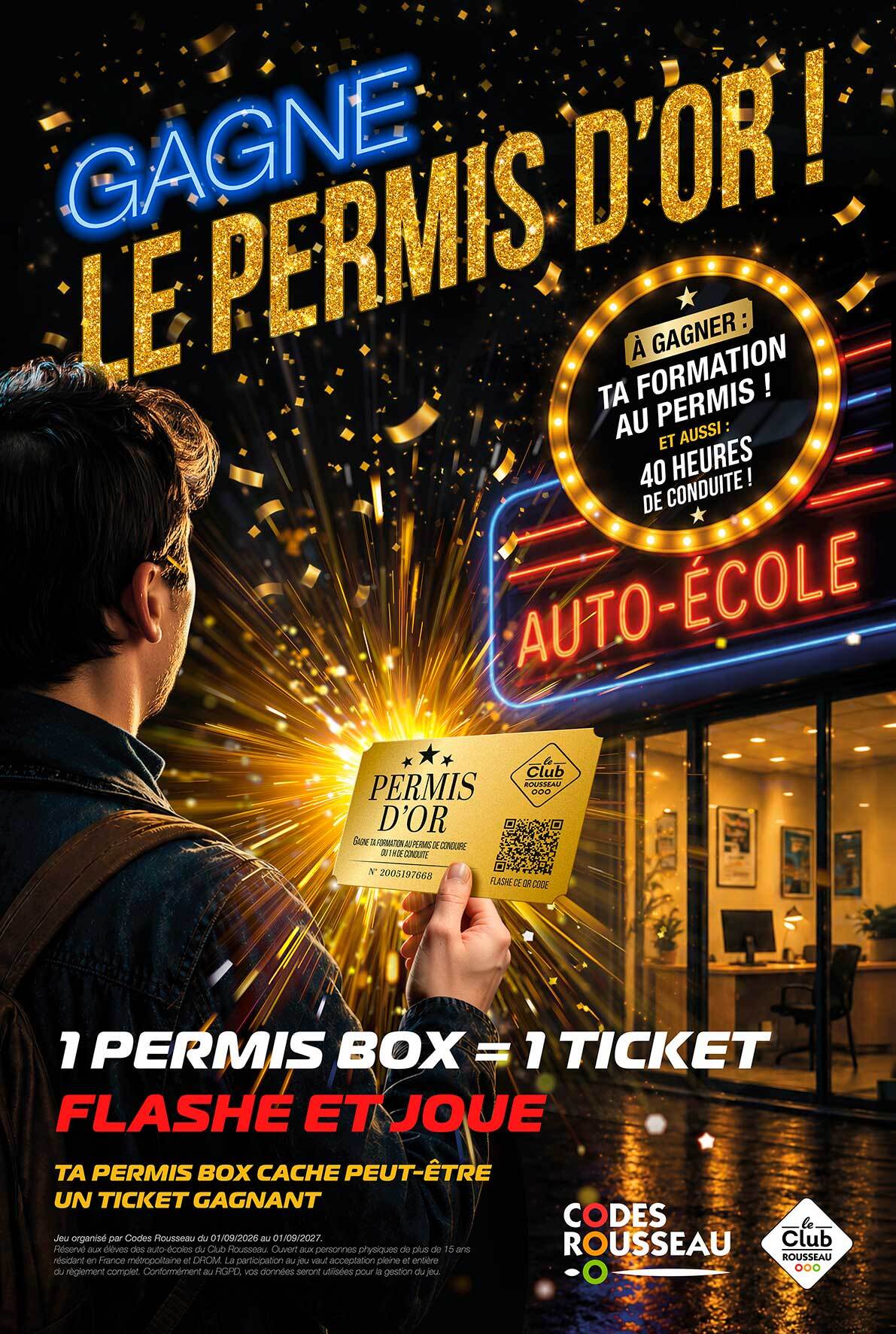 Affiche ticket or
