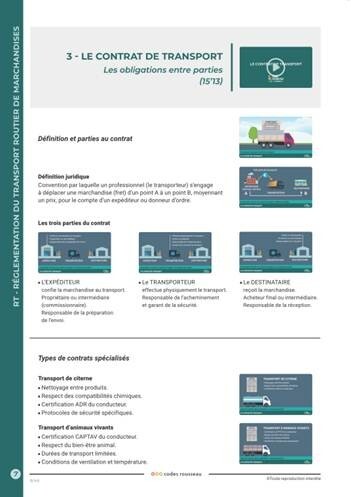 Conduire Aujourd'hui Transport Marchandises fiche