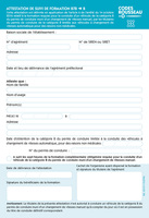 ATTESTATION DE SUIVI DE FORMATION B78/B