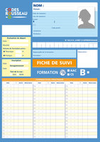 FICHE DE SUIVI PERMIS B/AAC/CS
