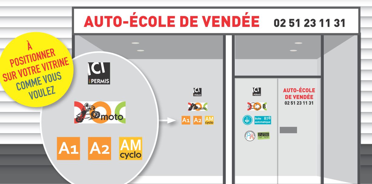 STICKERS VITRINE
